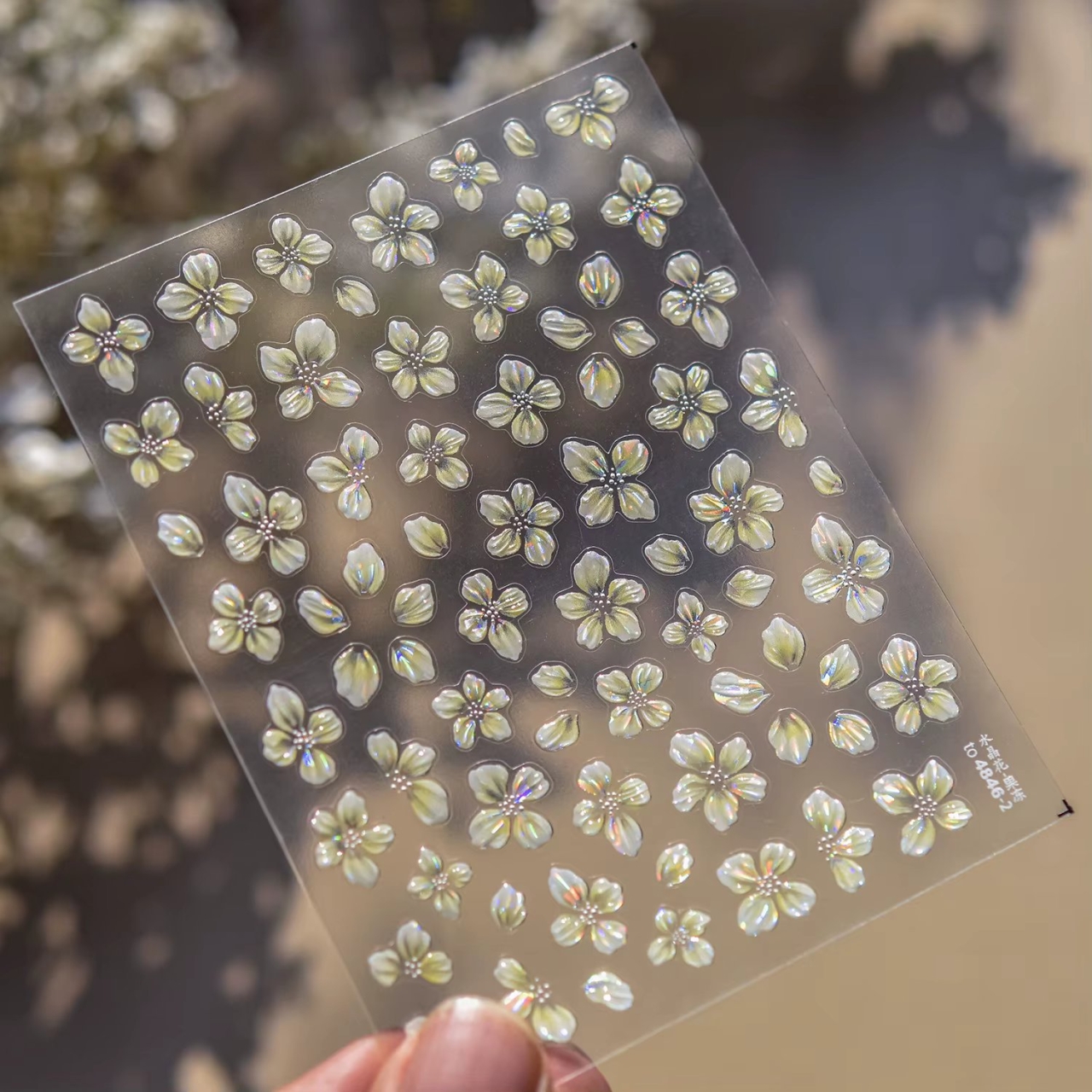 Abtibilduri unghii 3D Marquise, STICKER03, Galben - poza 3