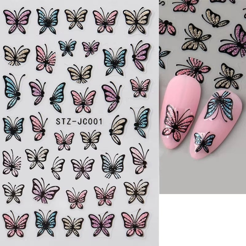 Abtibilduri unghii Marquise, STICKER100, Multicolor