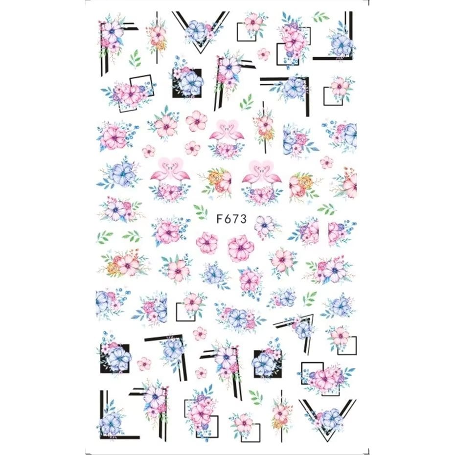 Abtibilduri unghii Marquise, STICKER25, Multicolor - poza 1