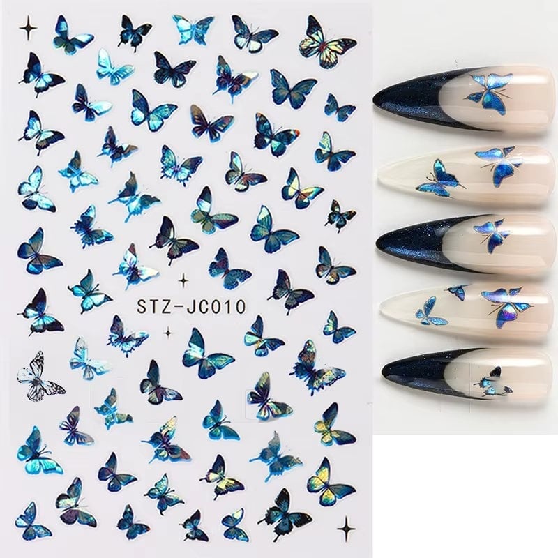 Abtibilduri unghii Marquise, STICKER93, Albastru