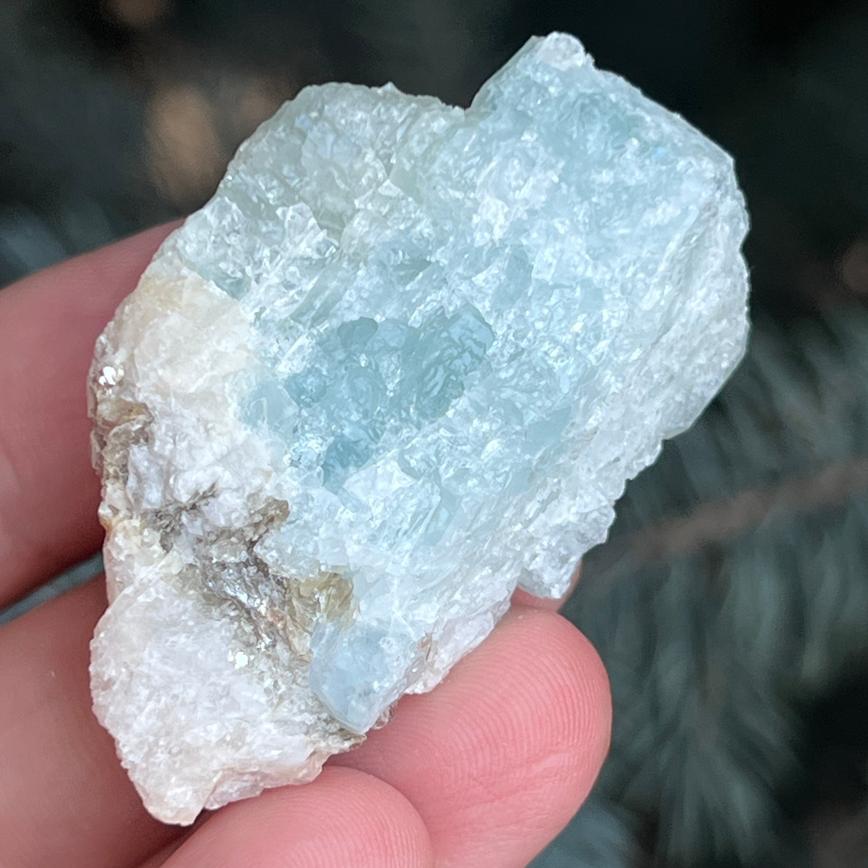 Acvamarin Pakistan piatra bruta model pk14