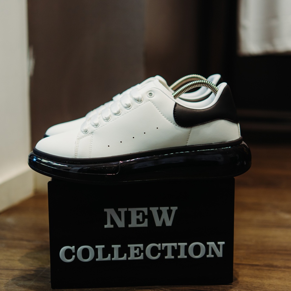 ADIDASI ALEXANDER GLOSSY WHITE-BLACK ABMQ21(095-6) (MĂRIME: 39)