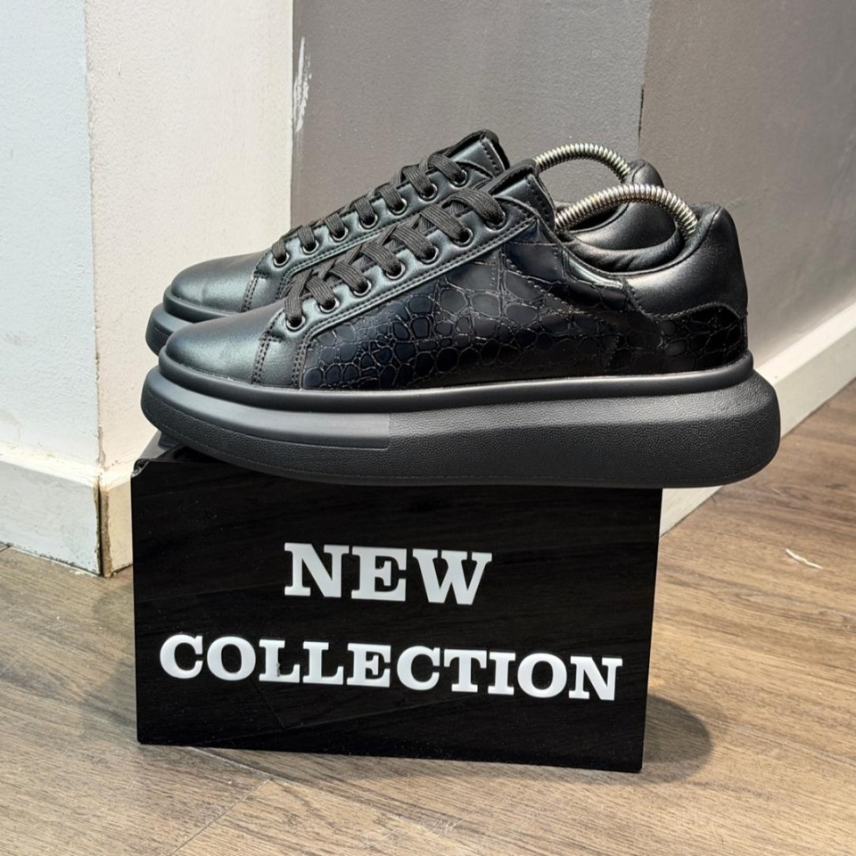ADIDASI ALEXANDER PREMIUM FULL-BLACK CROCO ABMQ29(100-1) (MĂRIME: 42)