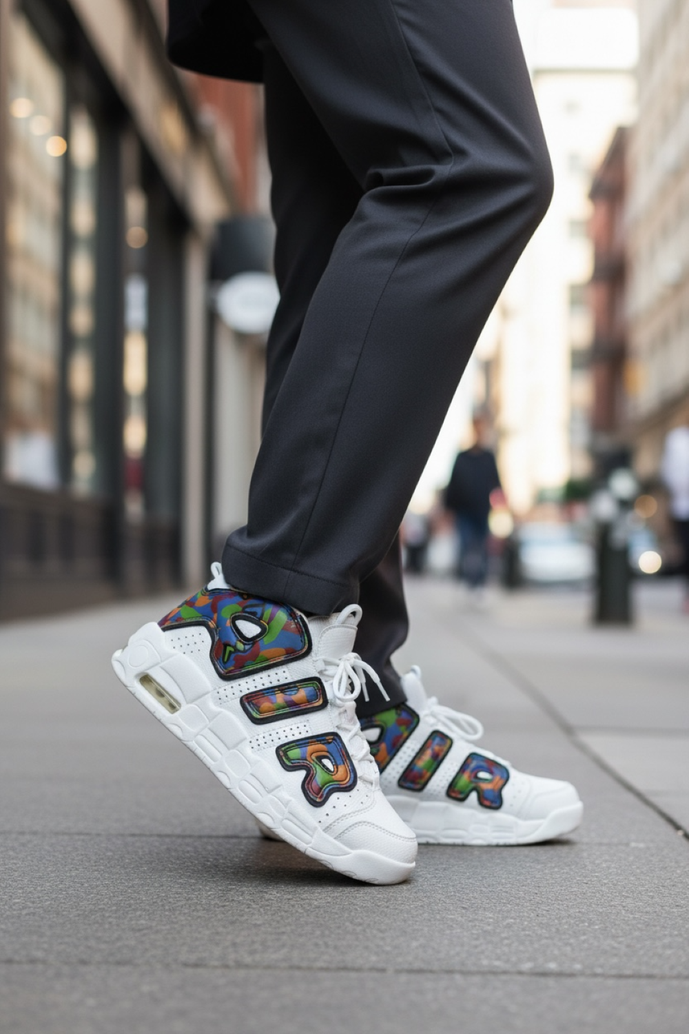 Adidasi barbati casual albi AIR20 N15-1