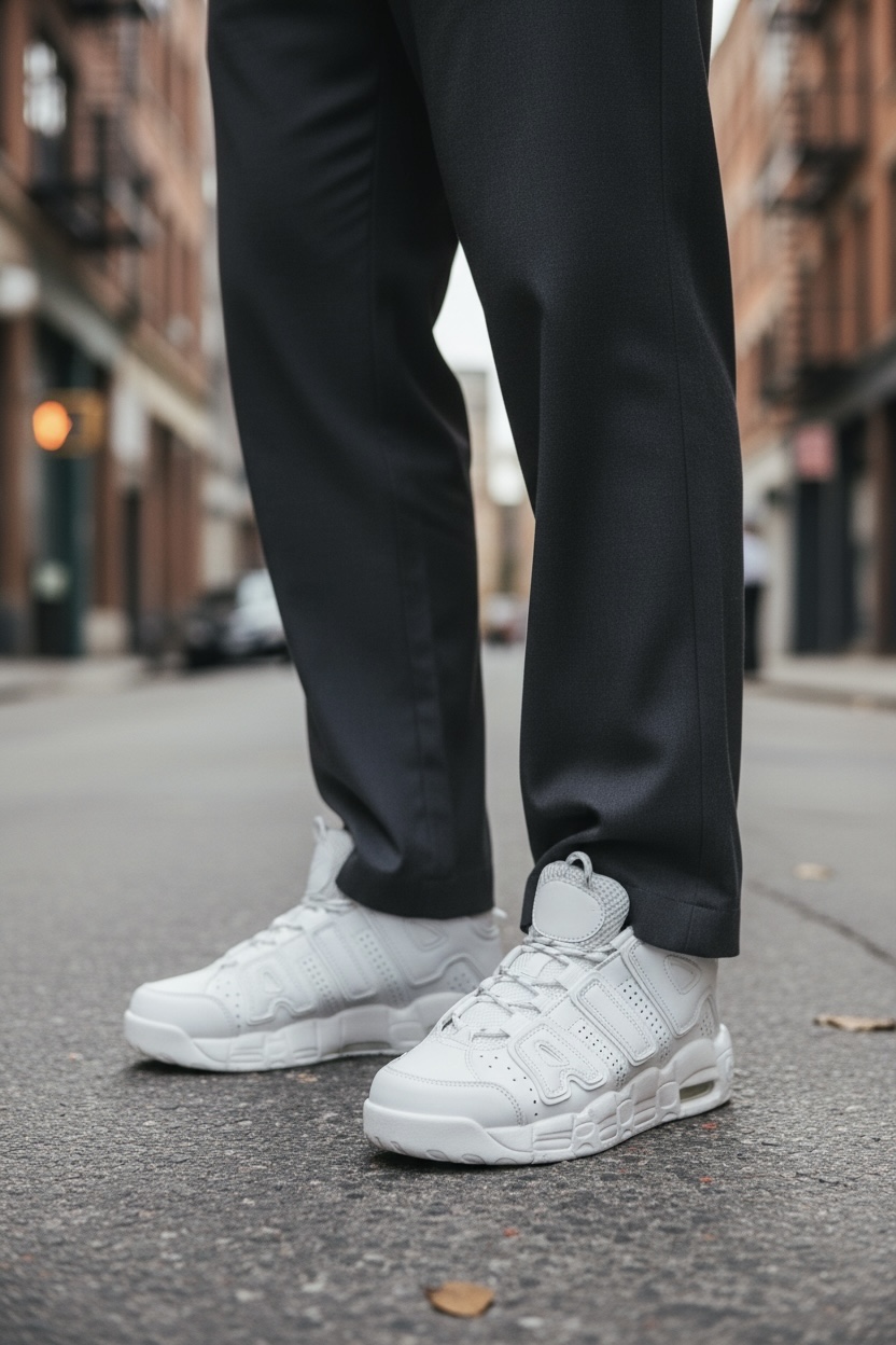 Adidasi barbati casual albi AIR50 N16-3