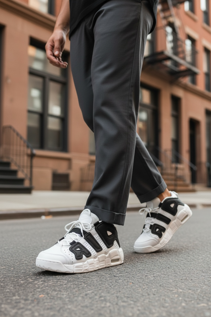 Adidasi barbati casual albi AIR60