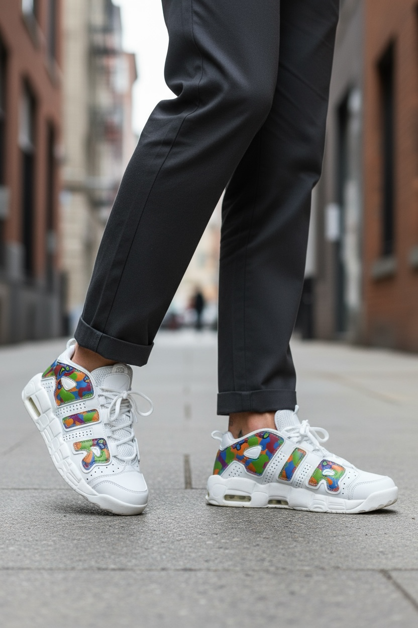 Adidasi barbati casual albi AIR70 N14-4