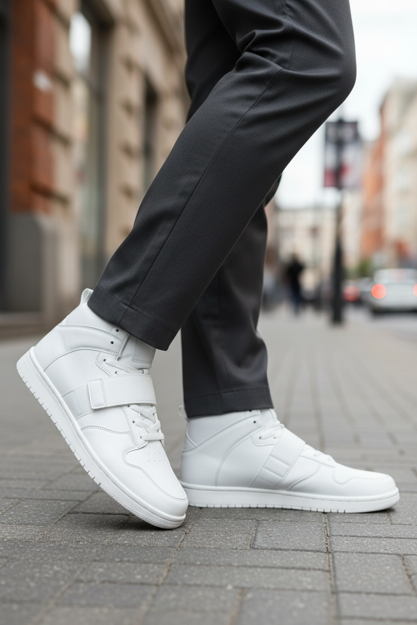Adidasi barbati casual albi H54