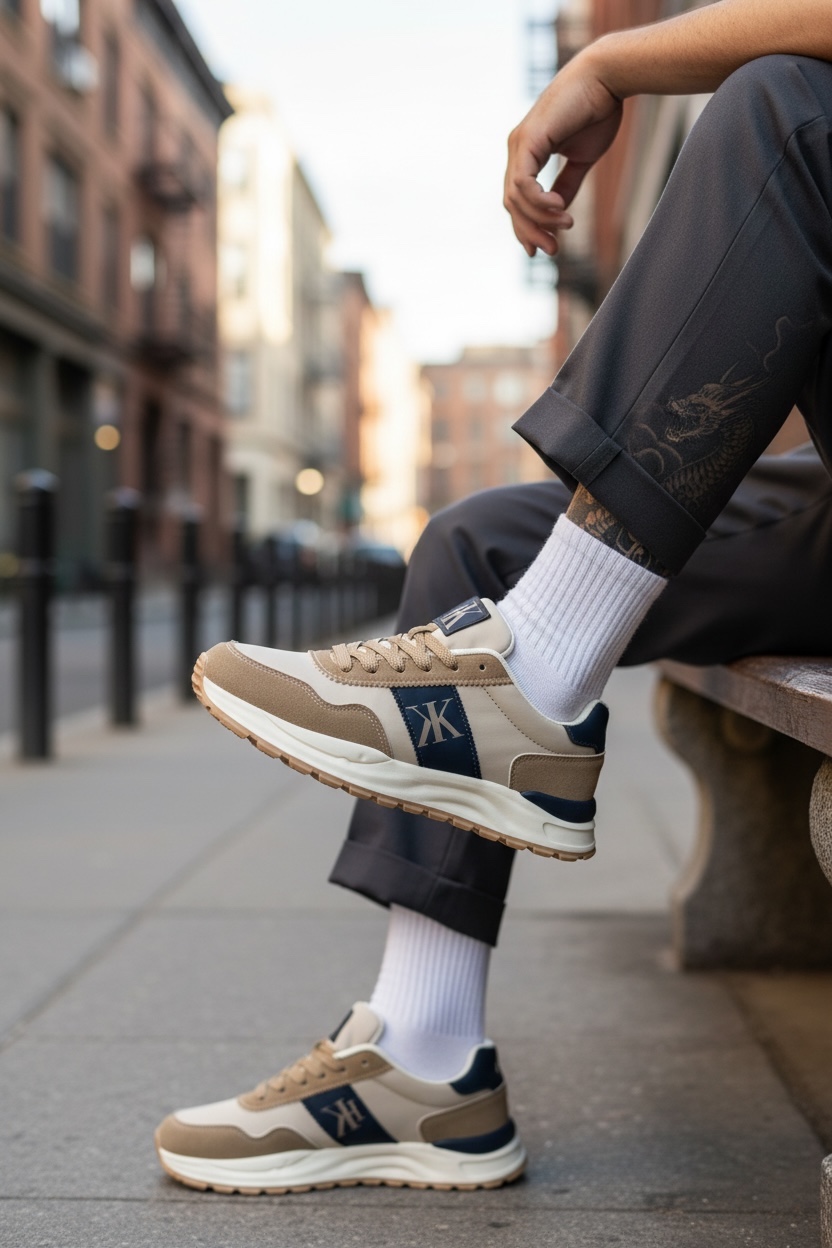 Adidasi barbati casual bej A2571 n19