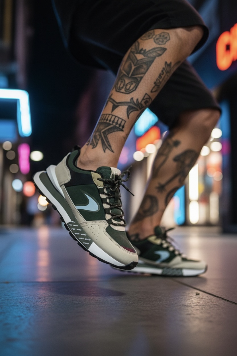 Adidasi barbati casual kaki A105 T14-2
