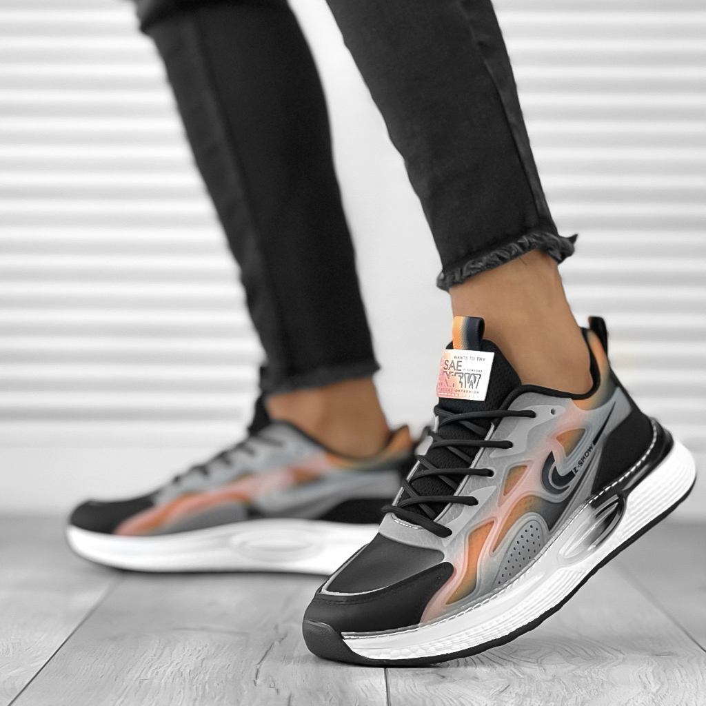 Adidasi barbati casual negri 12100 N6-1