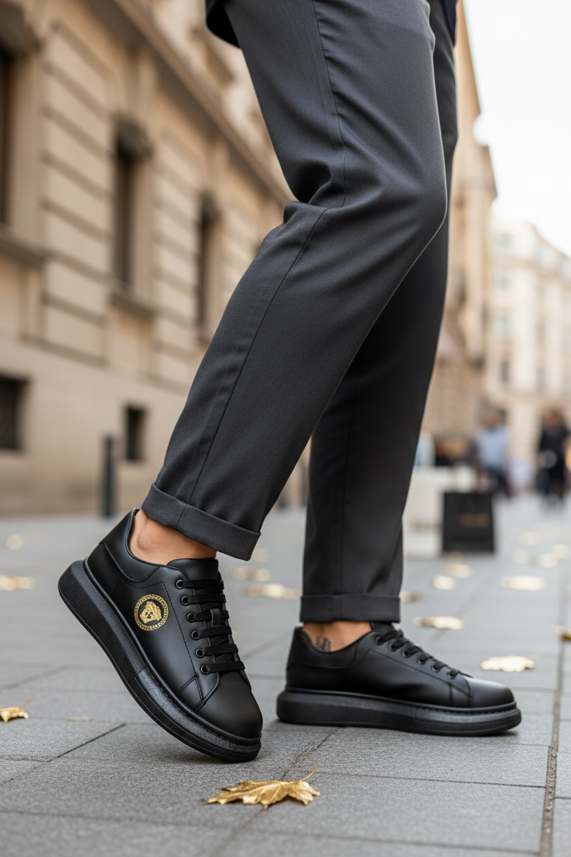 Adidasi barbati casual VIP negri 801 N17-2