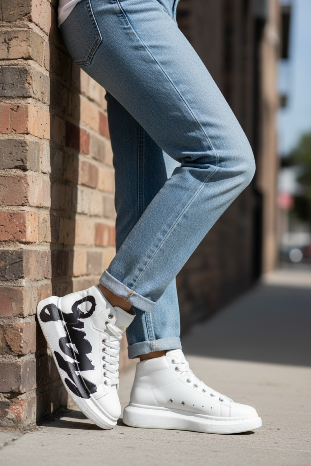 Adidasi dama albi casual inalti 6620