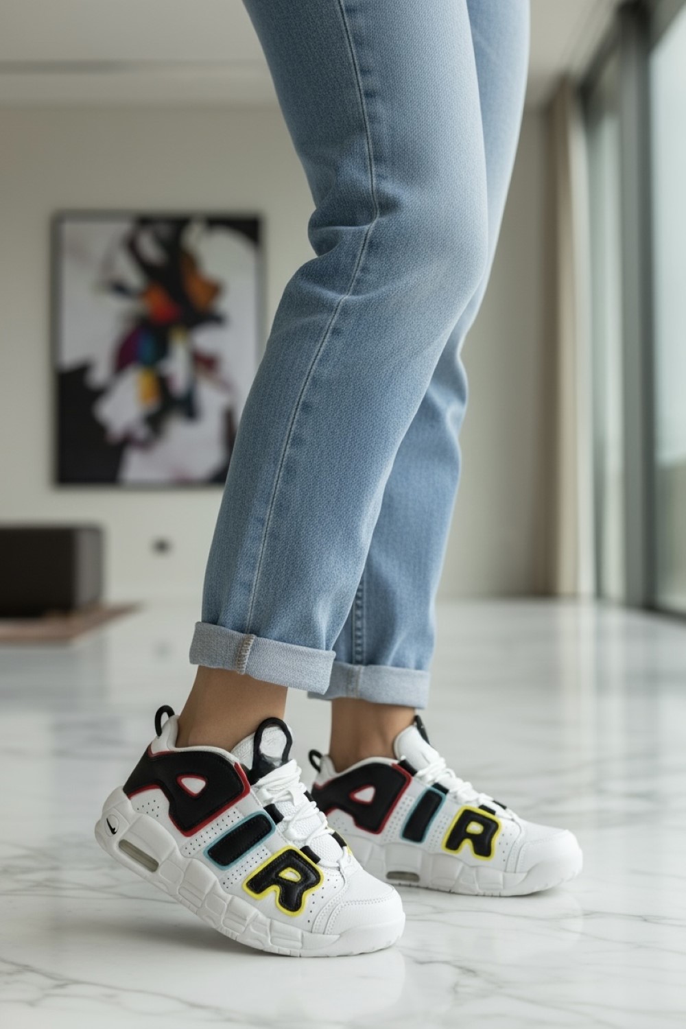 Adidasi dama albi casual inalti AIR30 N15-2