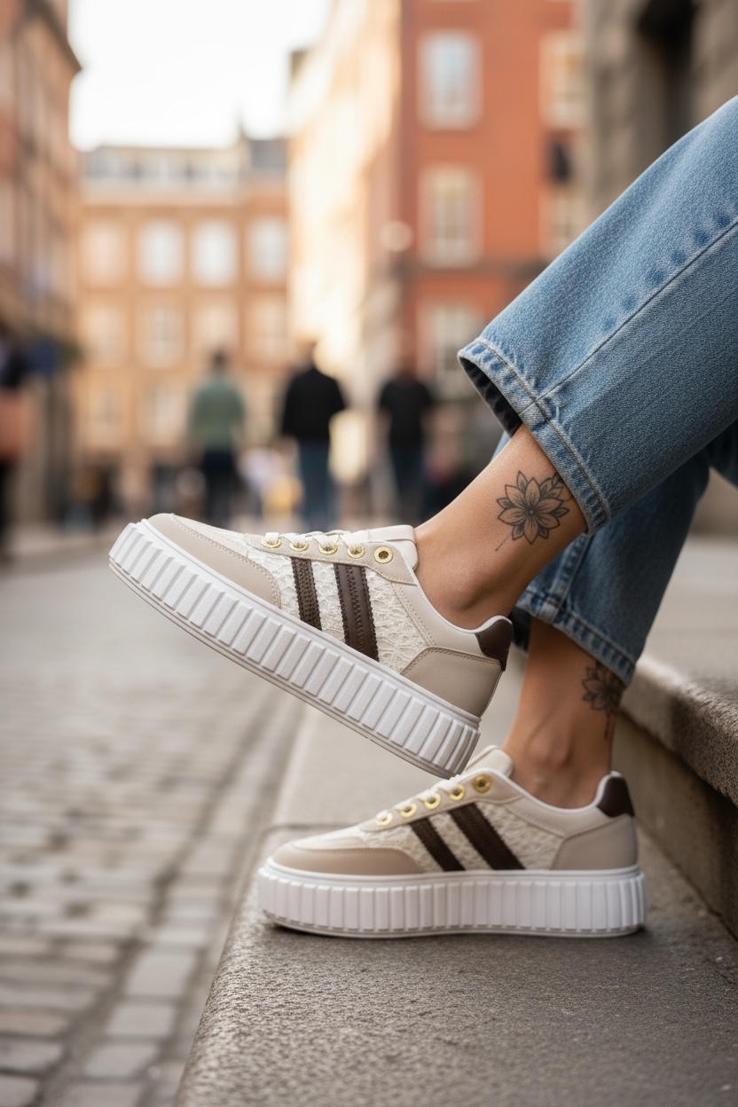 Adidasi dama casual bej LA351 N7-2
