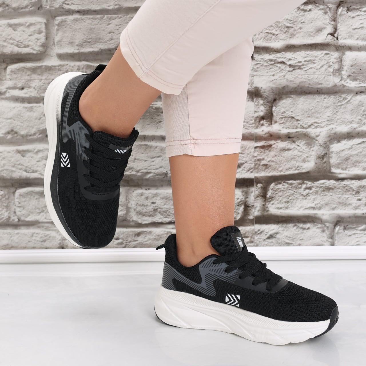 Adidasi dama Negrin din Textil Tarmol - poza 5
