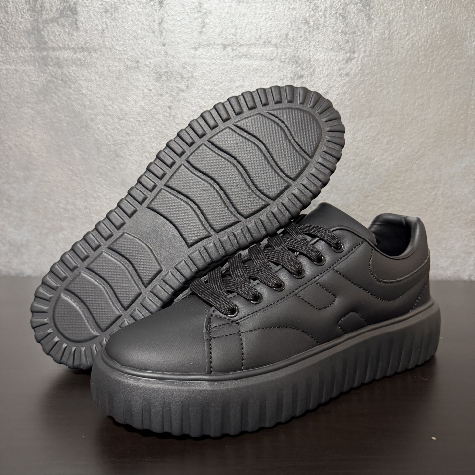 ADIDASI SNEAKERS BARBATI ALL BLACK PLATFORM STREETWEAR (MĂRIME: 42)