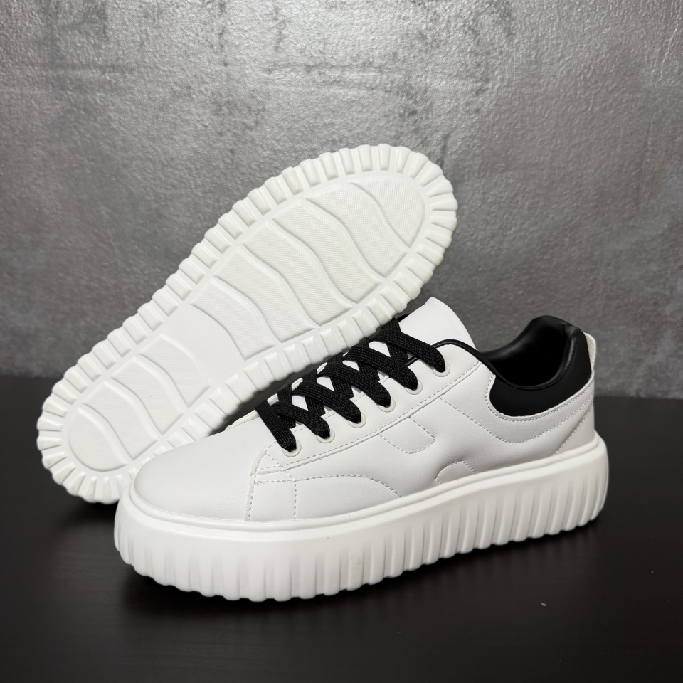 ADIDASI SNEAKERS BARBATI WHITE-BLACK PLATFORM STREETWEAR (MĂRIME: 41)