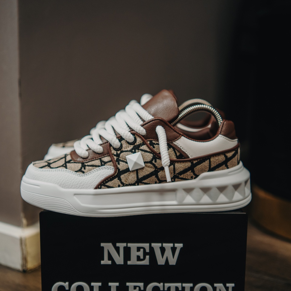 ADIDASI SNEAKERS GARAVANI WHITE-BROWN ABVG8(093-8) (MĂRIME: 38)