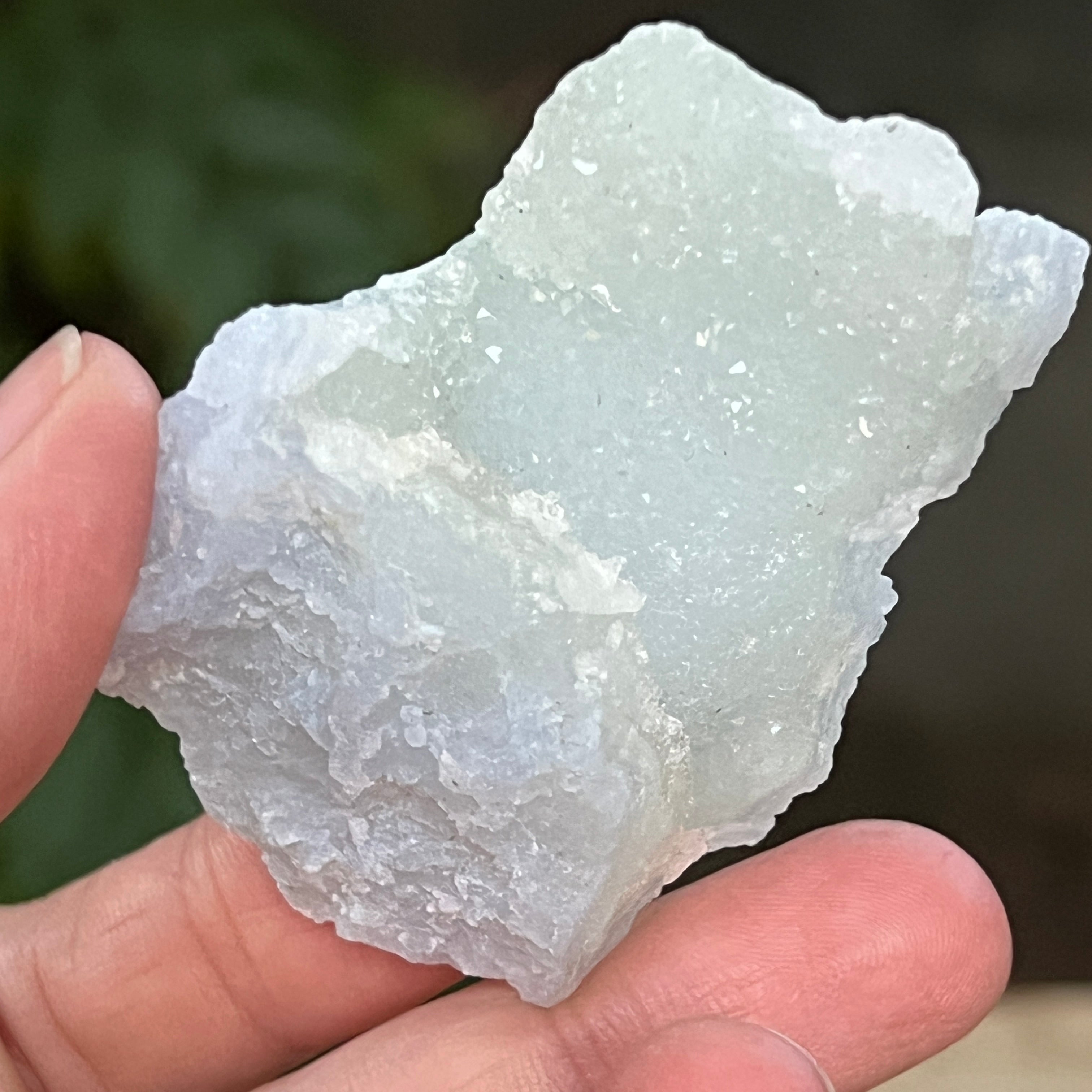 Agat albastru dantelat/ calcedonie Malawi mini m7