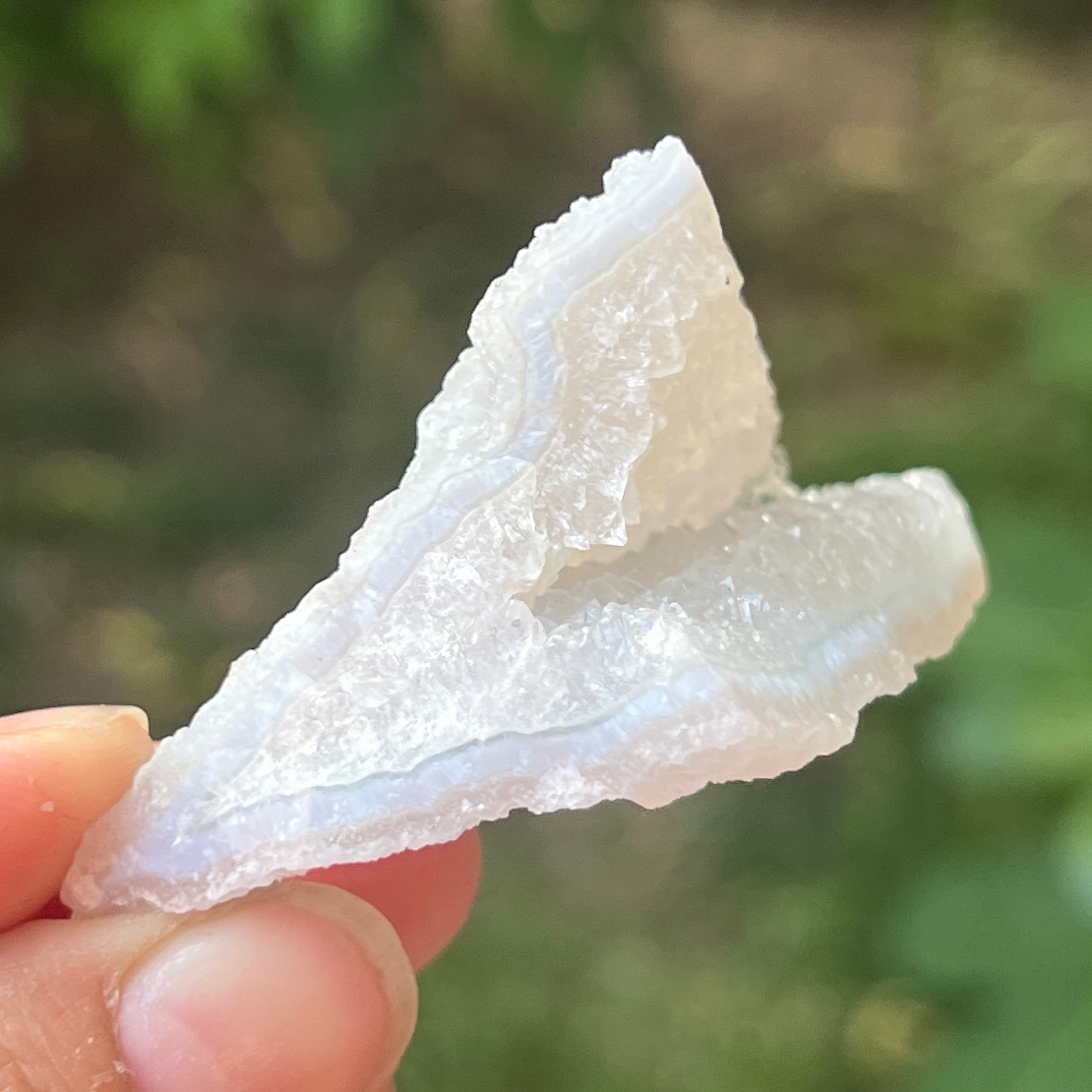 Agat albastru dantelat/ calcedonie Malawi mini m9