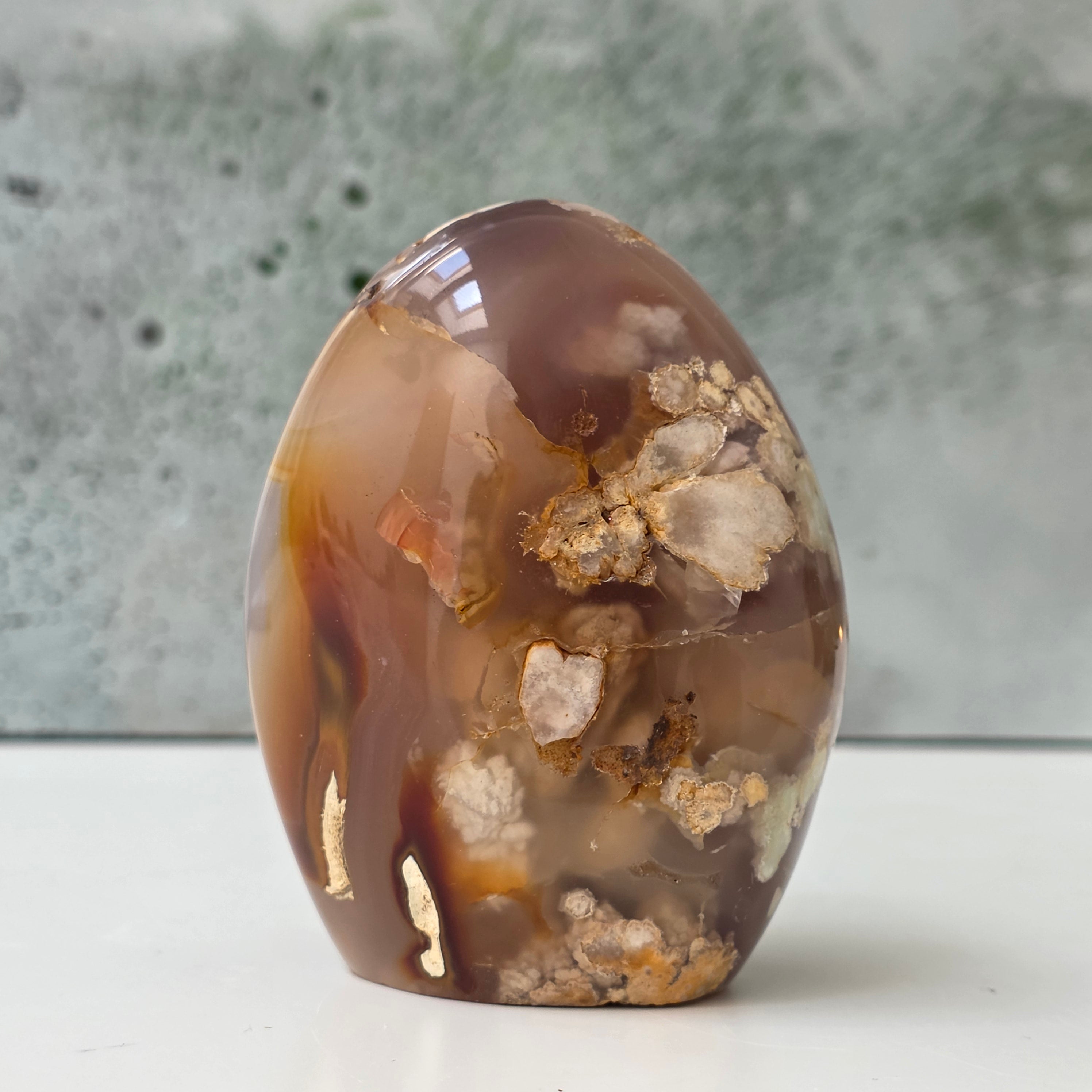 Agat coral floare din Madagascar model 8