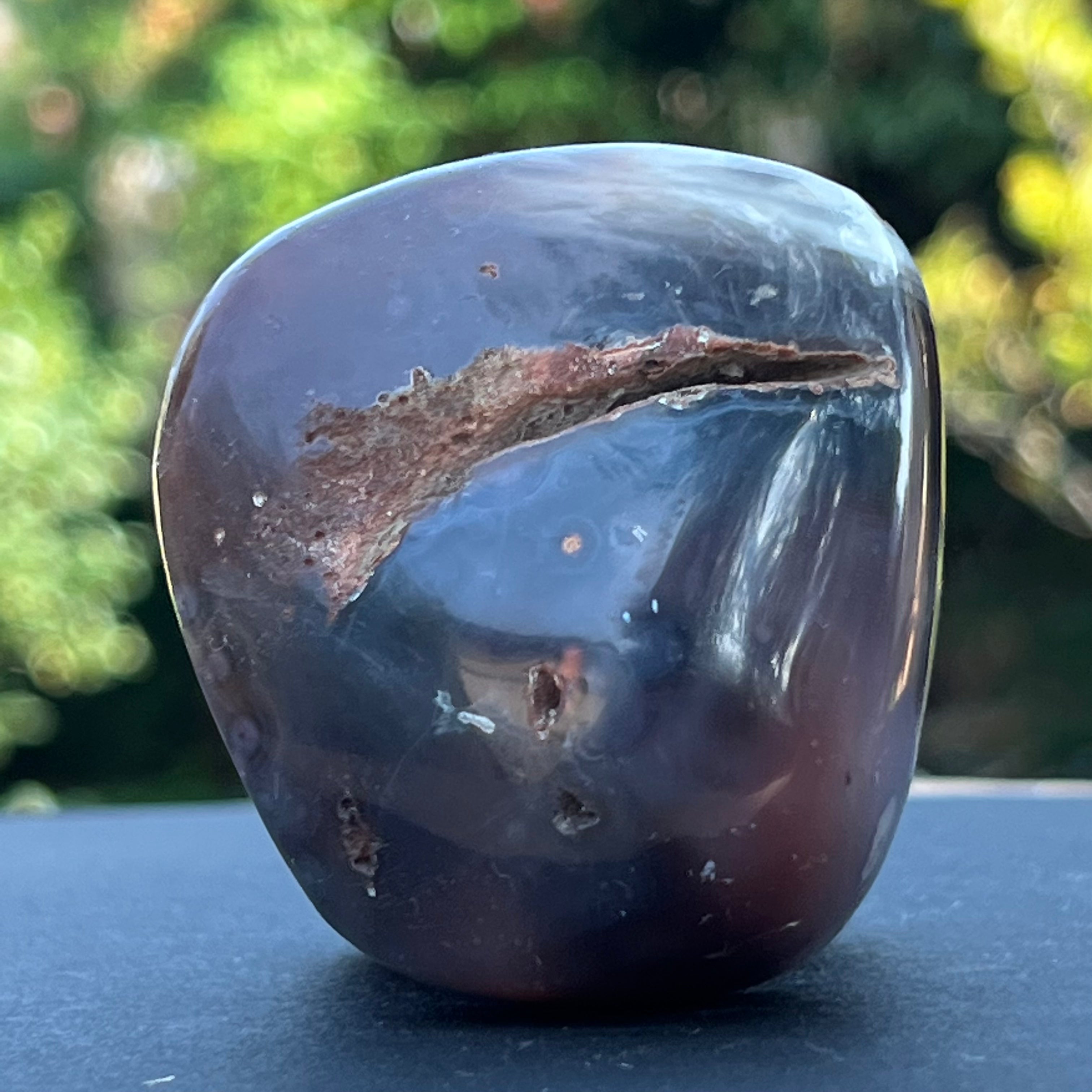 Agat rosu palm stone m2