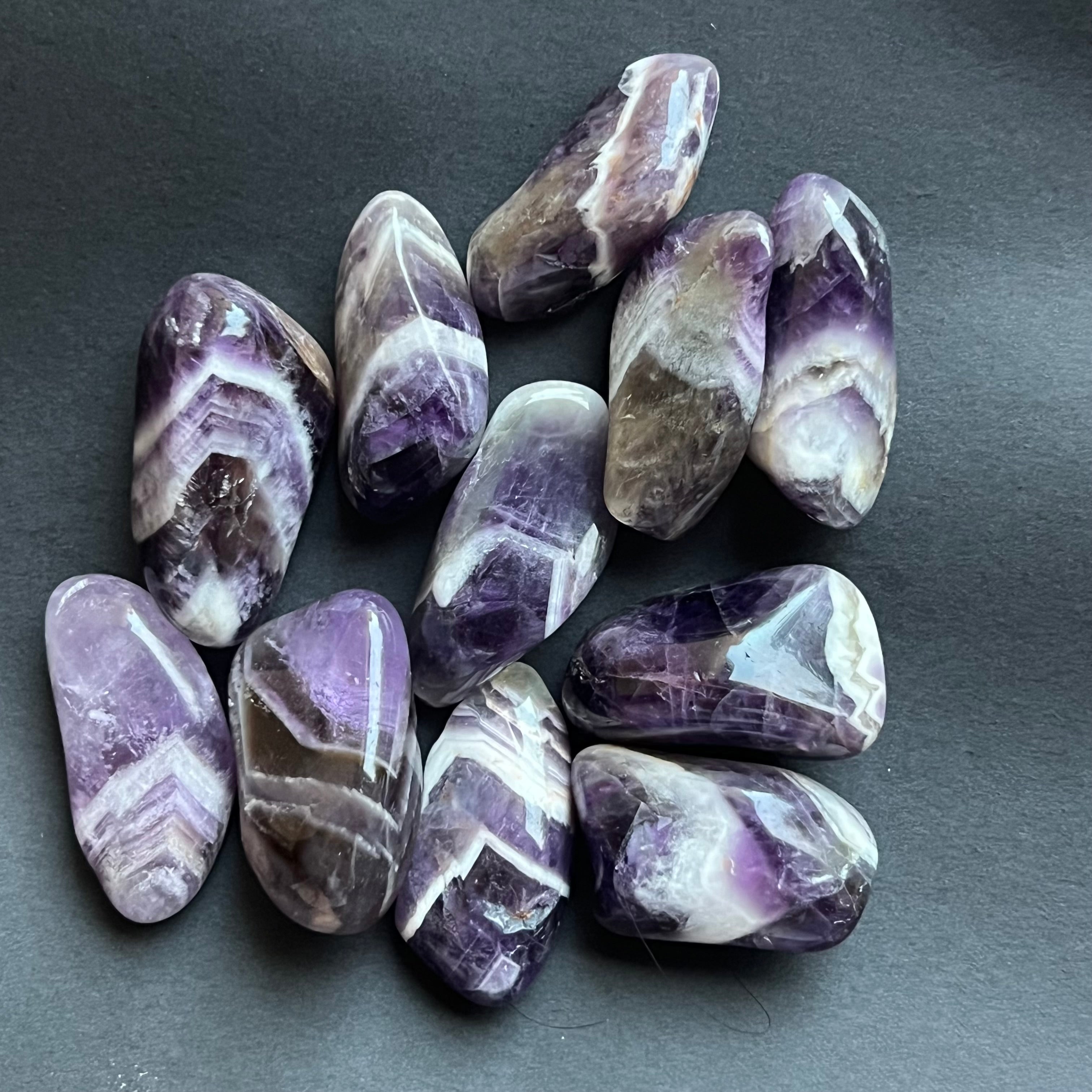 Ametist chevron piatra rulata mini model 2