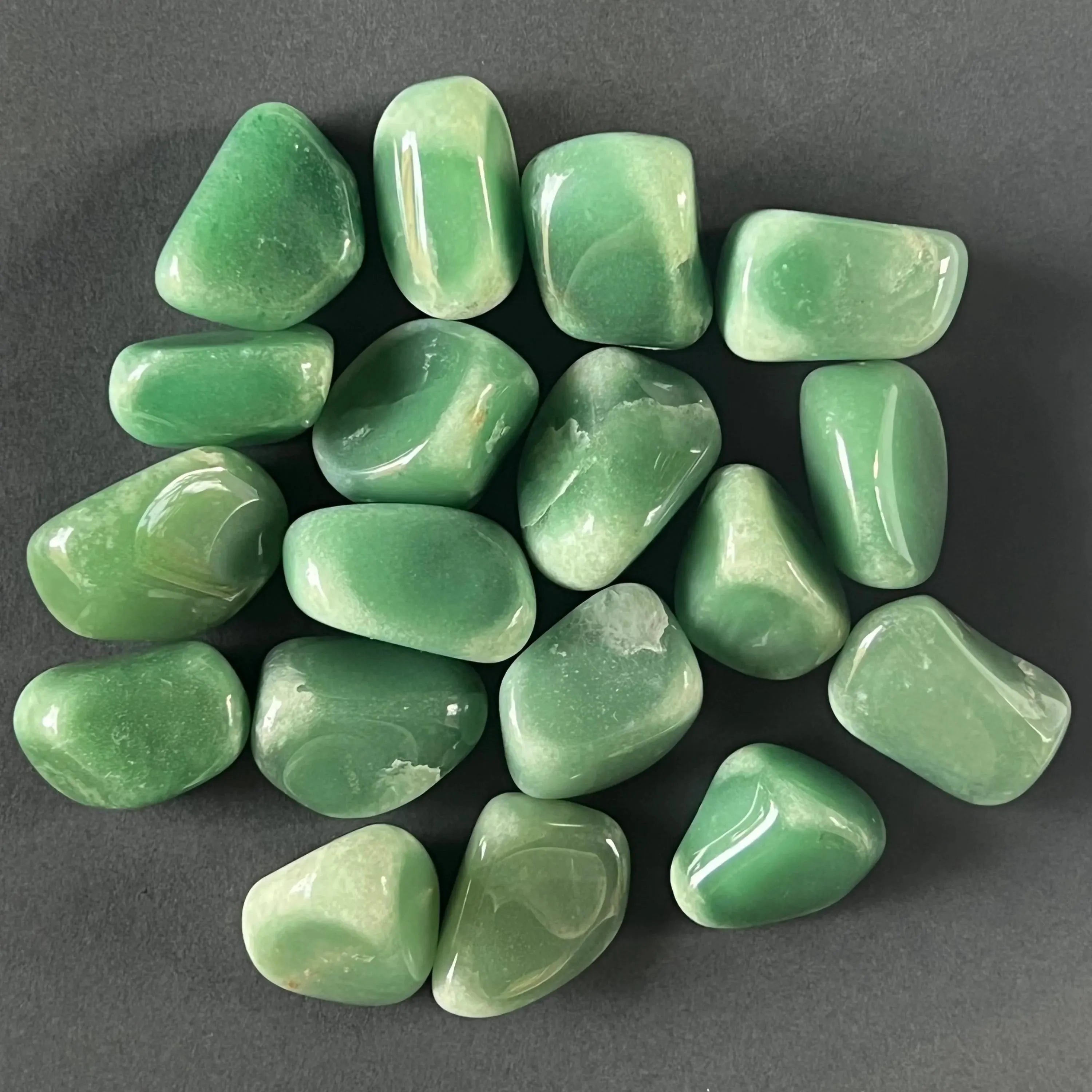 Aventurin verde piatra rulata Zimbabwe