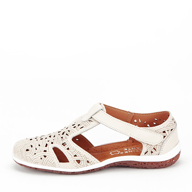Balerini bej din piele naturala CXWL2118 M5