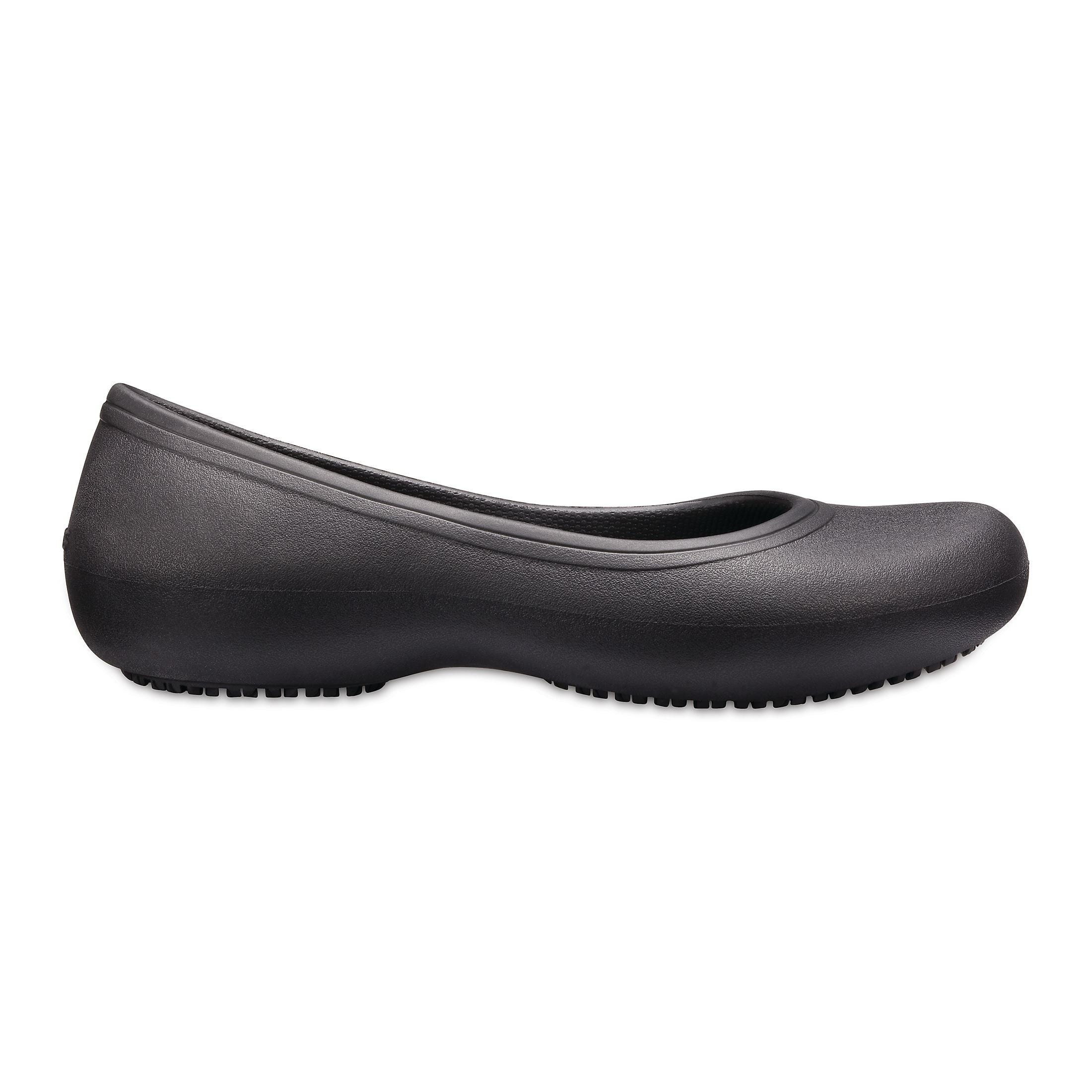 Balerini Crocs At Work Flat Negru - Black - poza 1