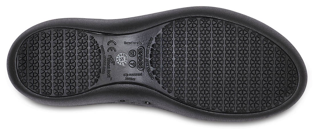 Balerini Crocs At Work Flat Negru - Black - poza 4