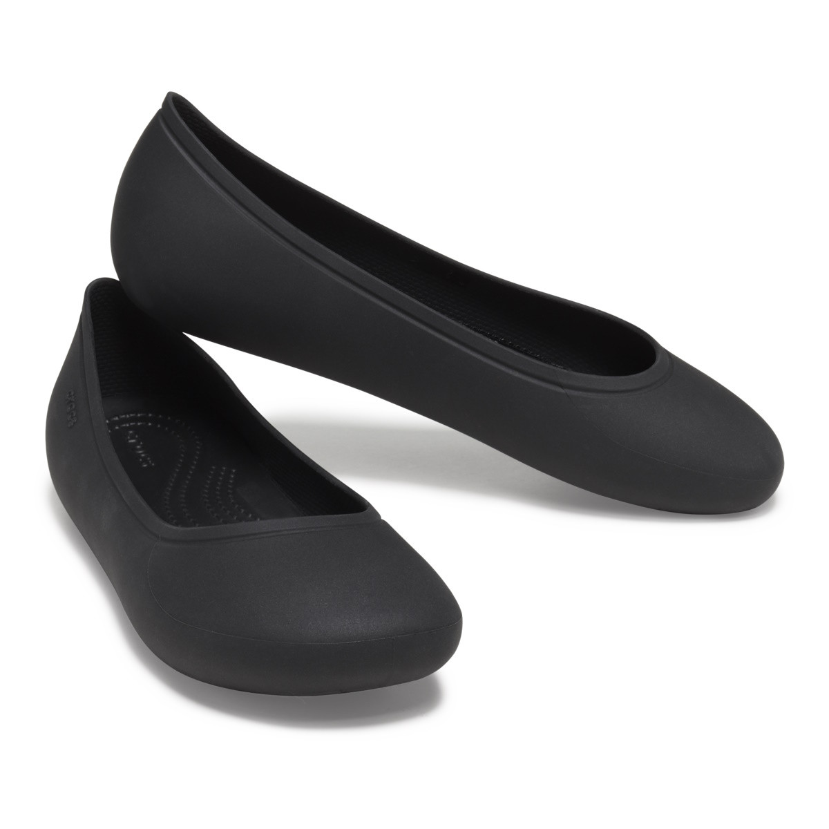 Balerini Crocs Brooklyn Flat Negru - Black - poza 4