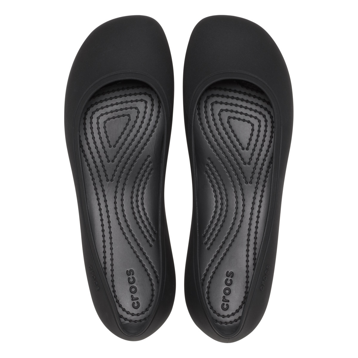 Balerini Crocs Brooklyn Flat Negru - Black - poza 5
