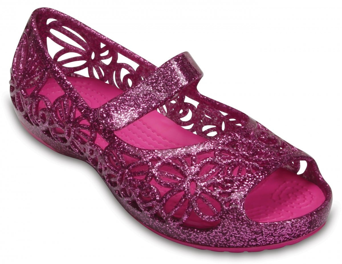Balerini Crocs Kids' Isabella Glitter Flat Mov - Wild Orchid - poza 2