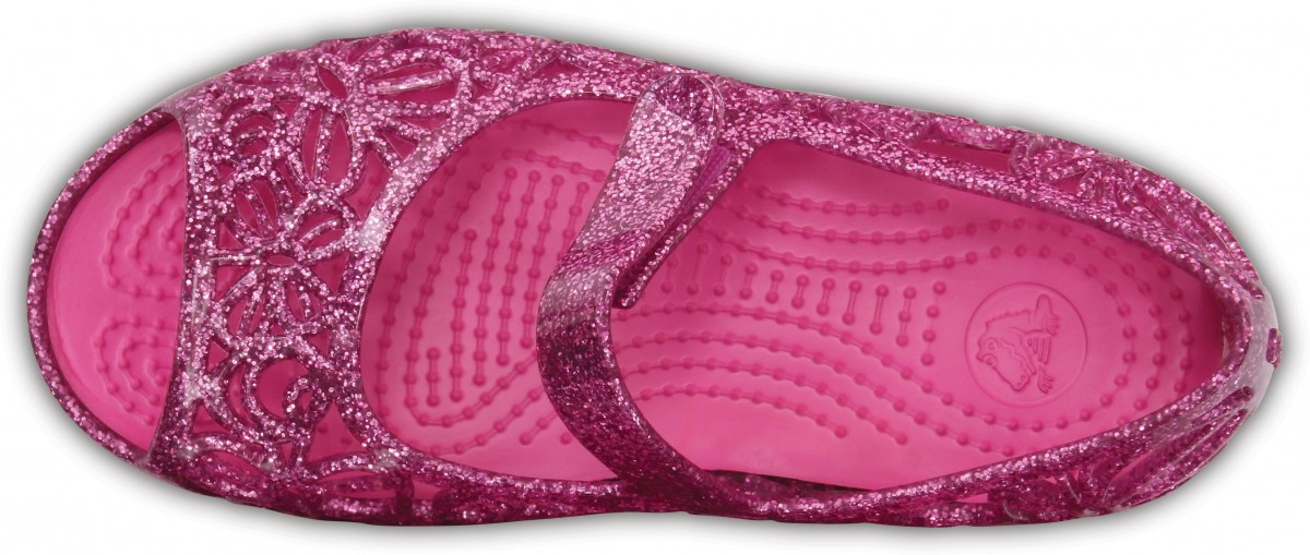 Balerini Crocs Kids' Isabella Glitter Flat Mov - Wild Orchid - poza 3