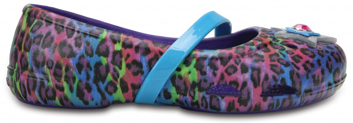 Balerini Crocs Kids' Lina Graphic Flat Mov - Ultraviolet