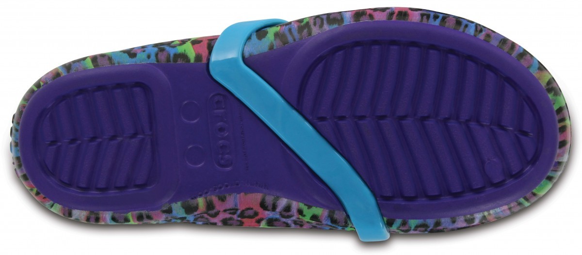 Balerini Crocs Kids' Lina Graphic Flat Mov - Ultraviolet - poza 4