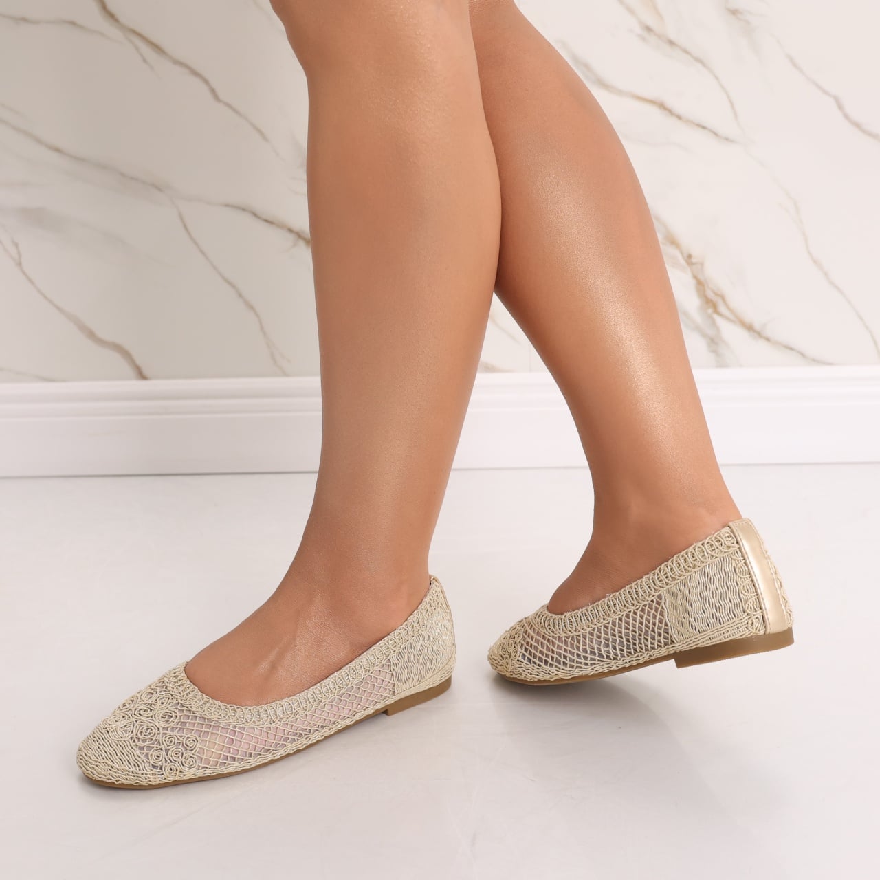 Balerini dama Aurii din Textil Monsa - poza 5