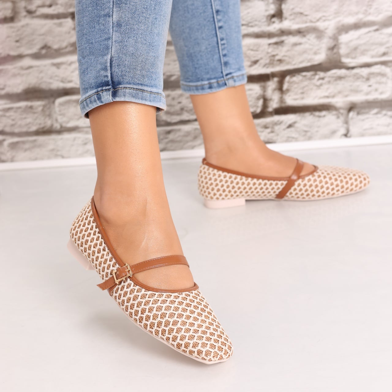 Balerini dama Maro din Textil Ariola - poza 2
