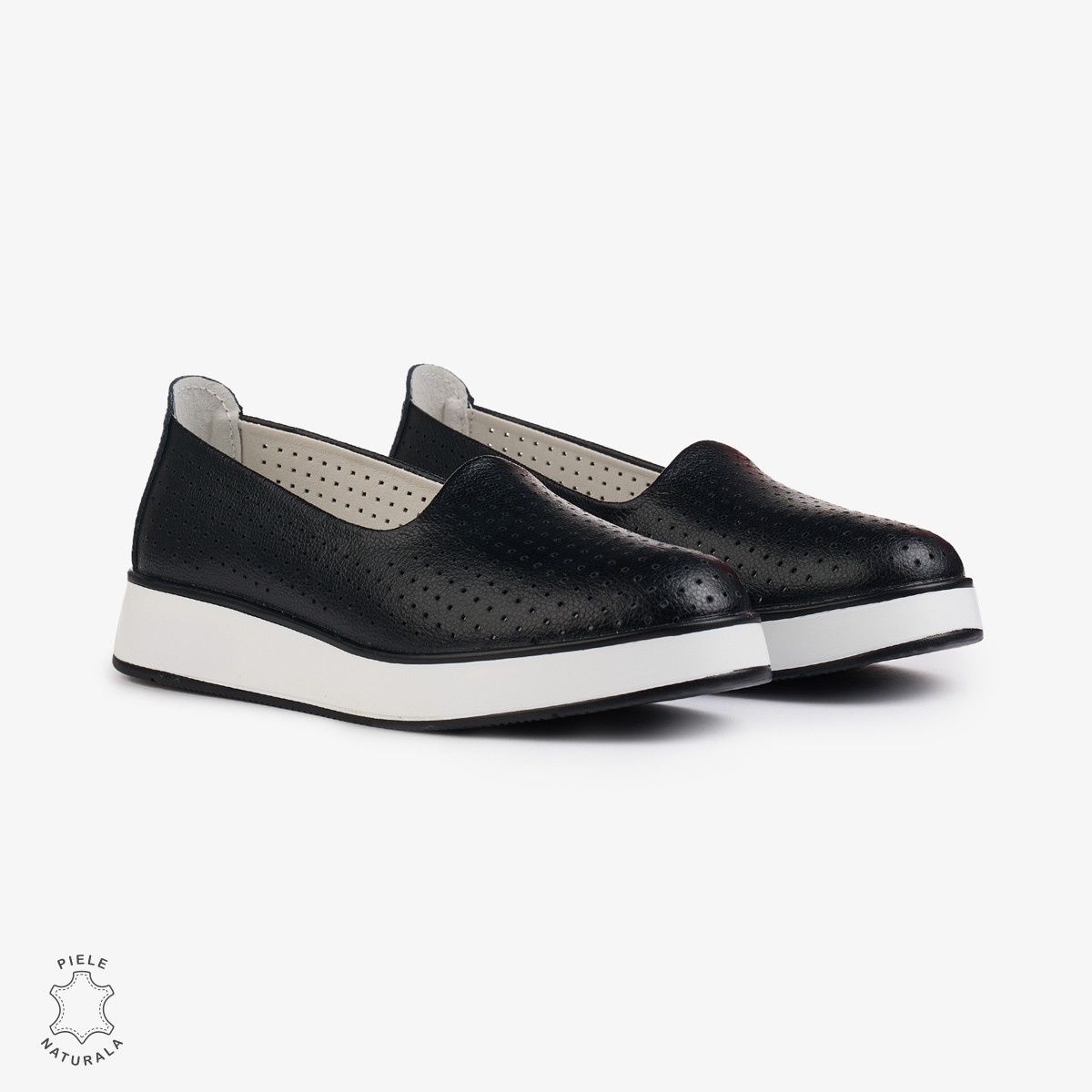 BALERINI Dama Piele Naturala PERFORATA CRL1006 Culoare: NEGRU