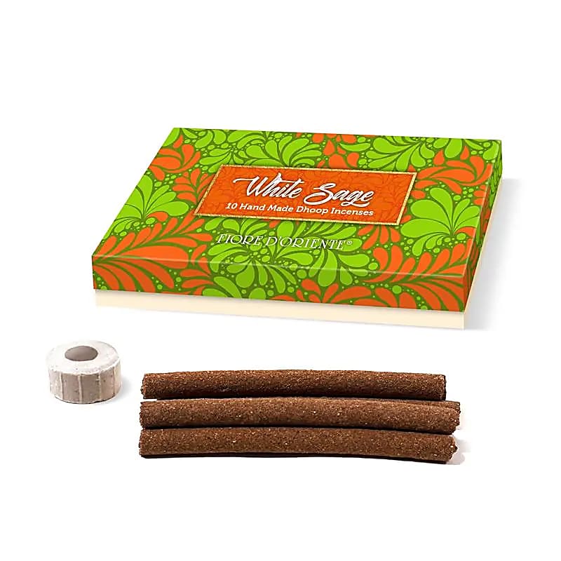 Bețișoare parfumate Fiore d’Oriente 100% naturale | Dhoop White Sage