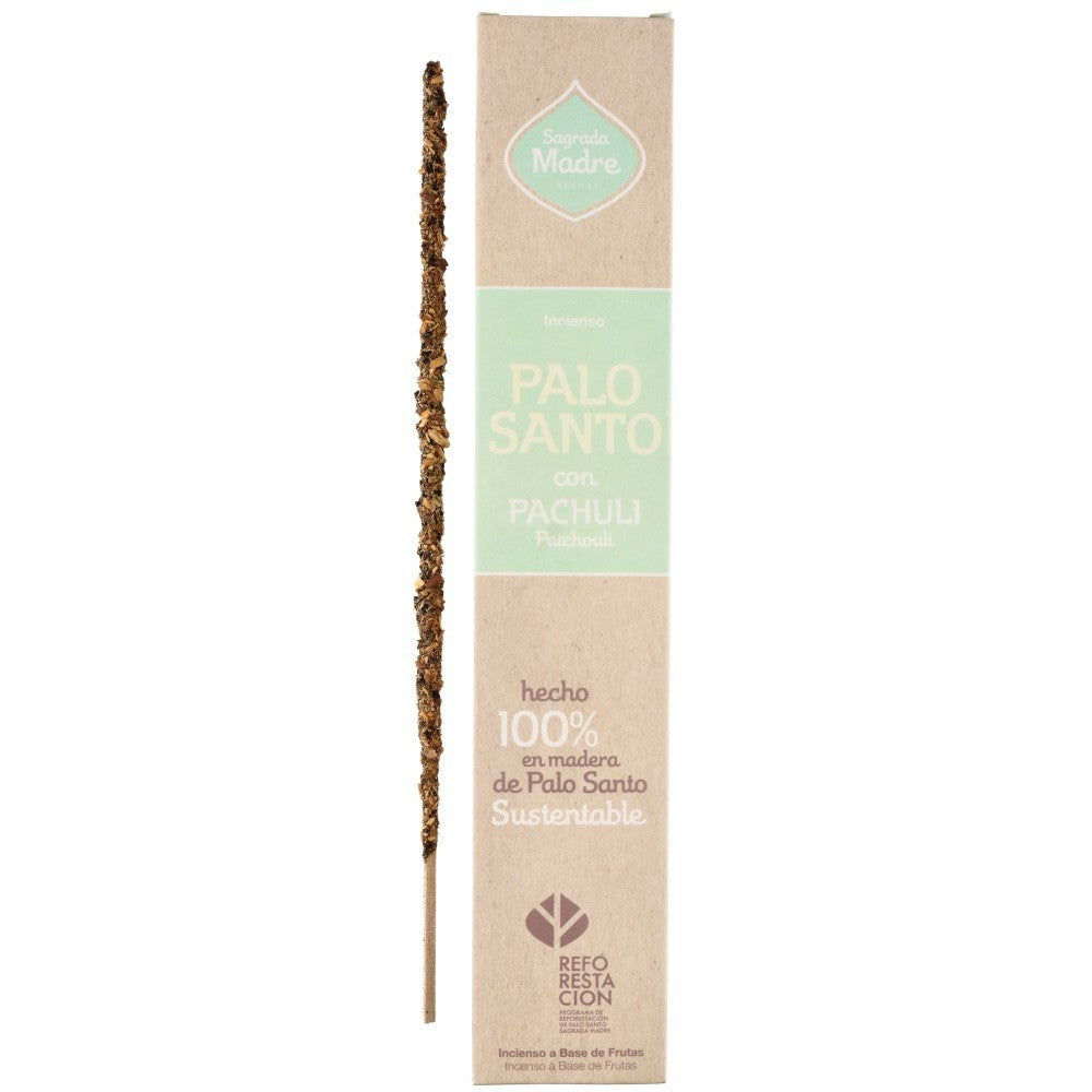 Bețișoare parfumate Palo Santo cu Patchouli - Sagrada Madre