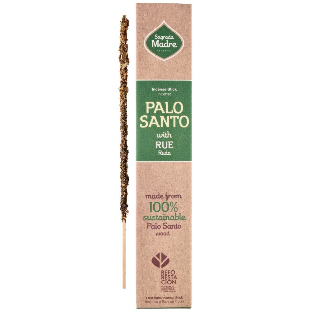 Bețișoare parfumate Palo Santo & Rue 23 cm - Sagrada Madre