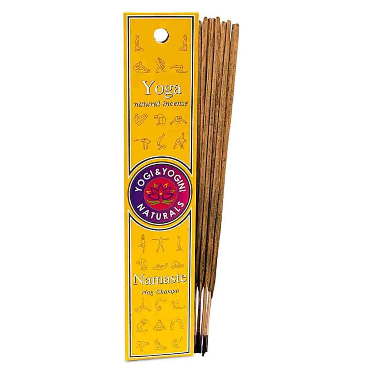 Bețișoare parfumate Yogi & Yogini Naturals | Yoga Namaste - Nag Champa