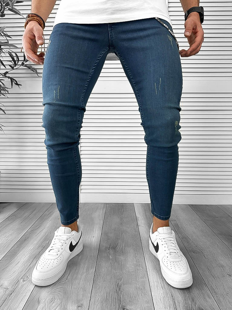 Blugi barbati conici albastri 12500 M3-4.1