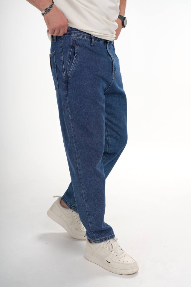 BLUGI BĂRBAȚI DENIM RELAXED FIT BLUE CLASSIC BGAS1166(ASY4028) (MĂRIME: 33)