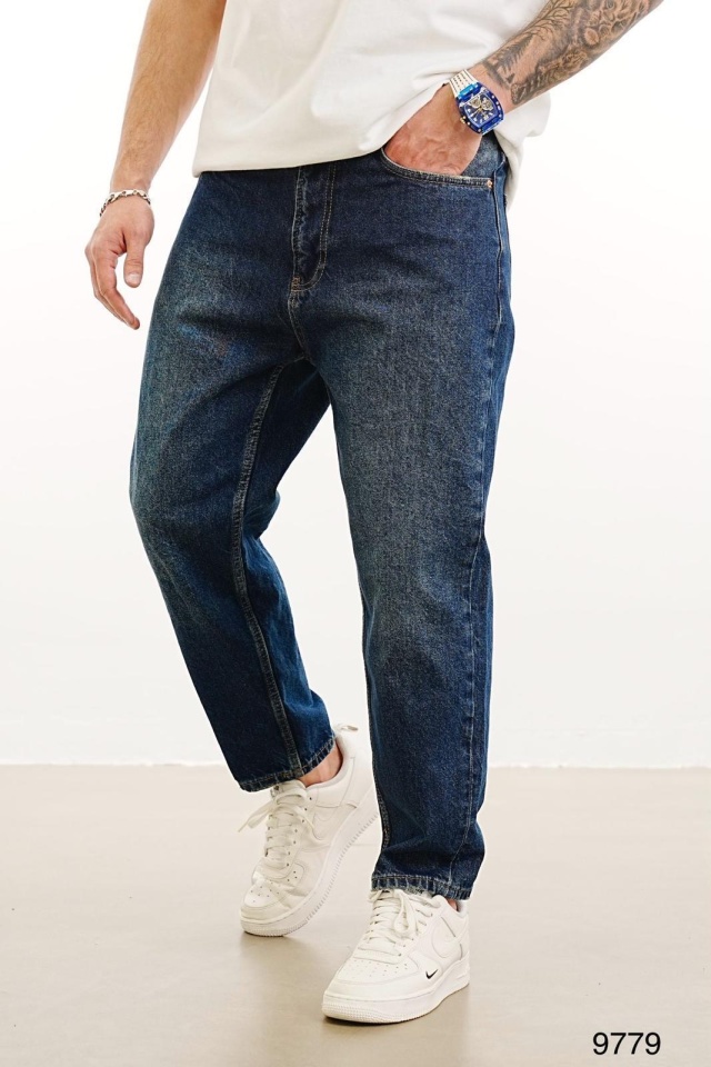 BLUGI BOYFRIEND FIT CLASIC DARK-BLUE BGAS1154(9779) (MĂRIME: 32)