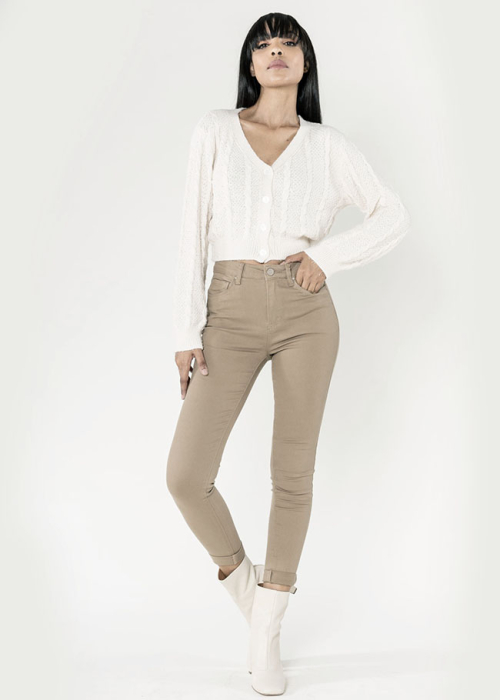 Blugi Dama Slim Nina Carter Maro taupe P109-65 M8