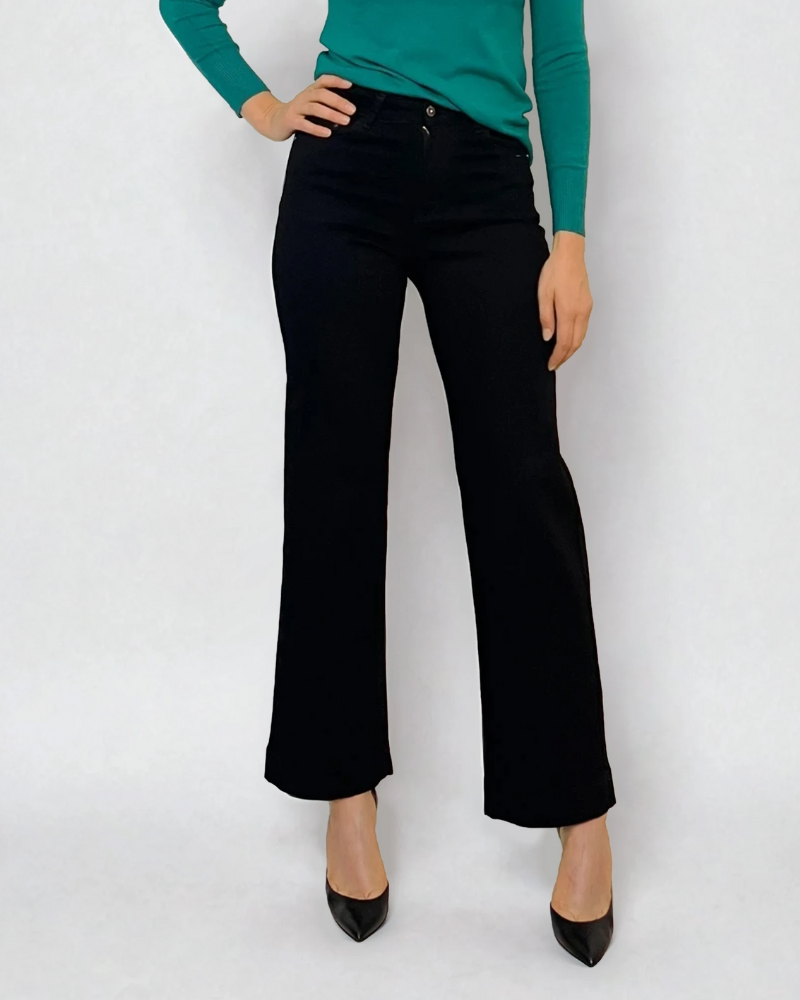 Blugi lungi drepti cu buzunare negru - 29